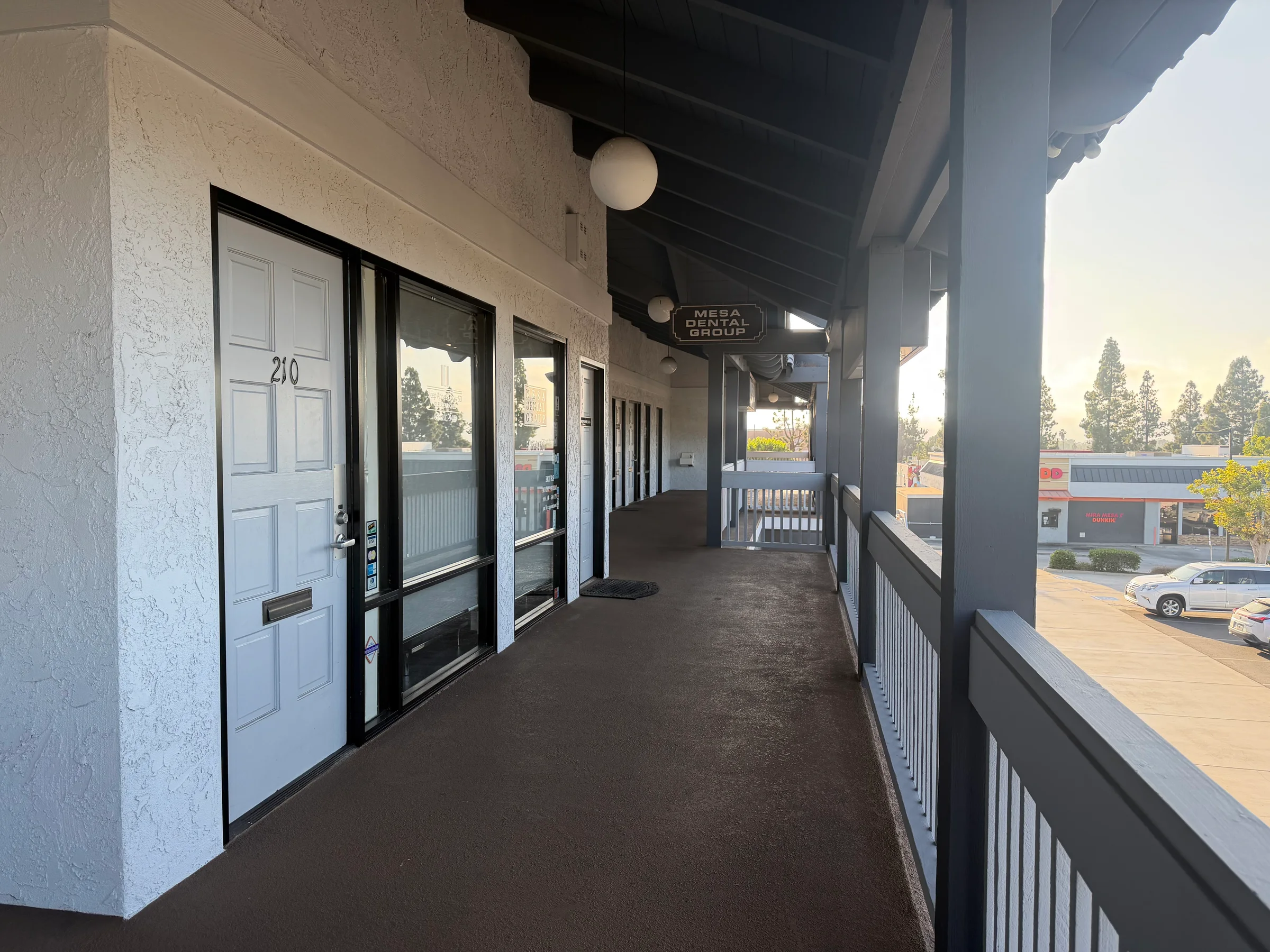 The walkway and entrance to Mesa Dental Group